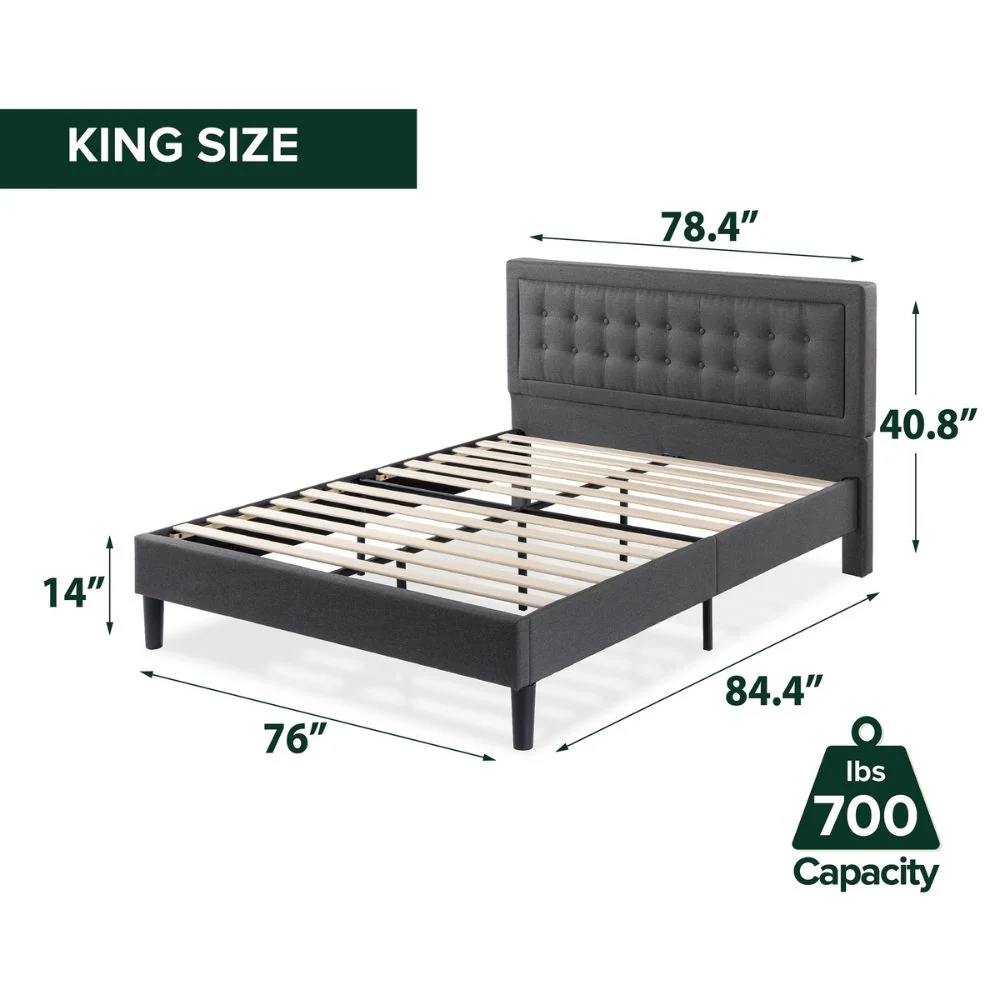 Dachelle Upholstered Platform Bed Frame - Image 12