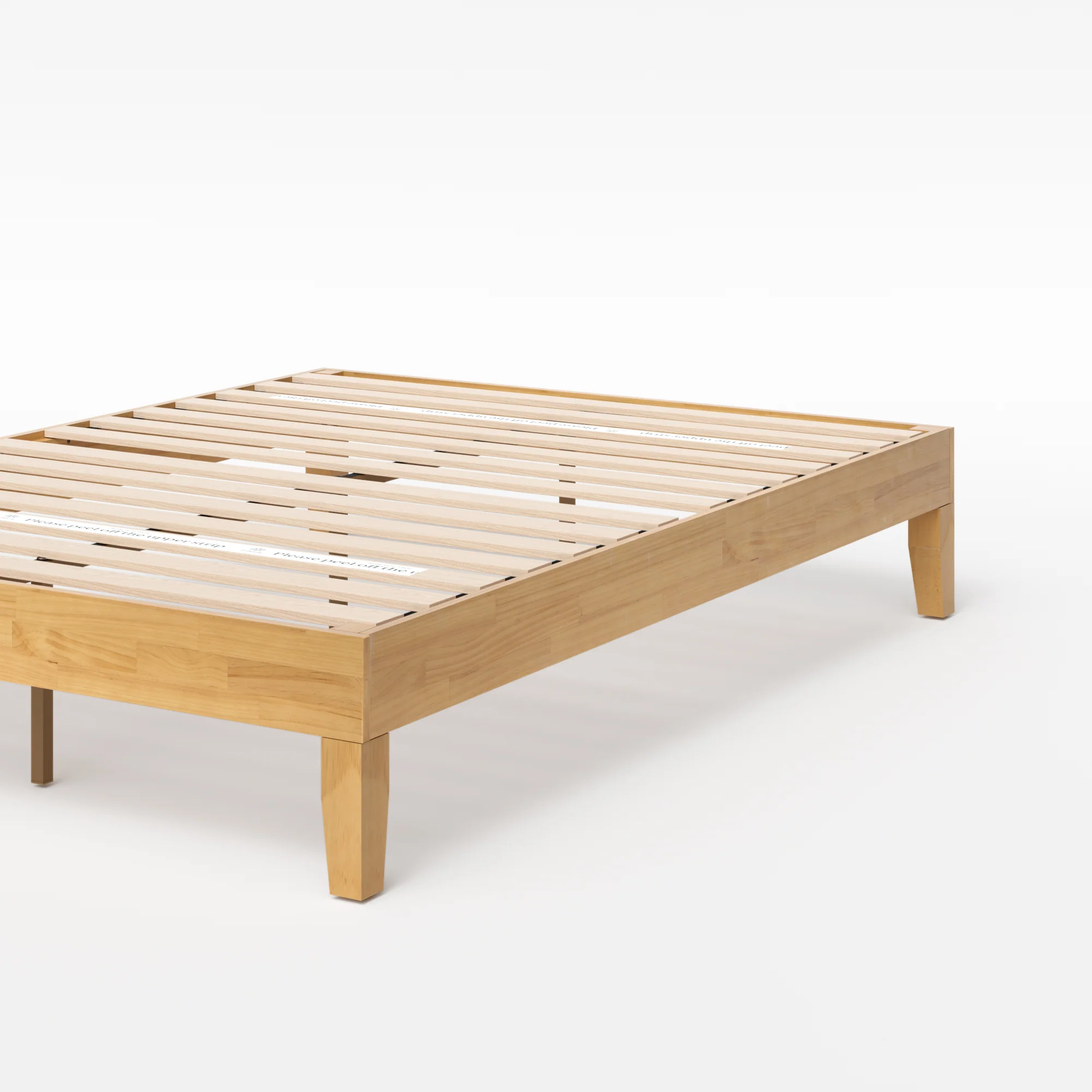 Moiz Deluxe Wood Platform Bed Frame - Image 3