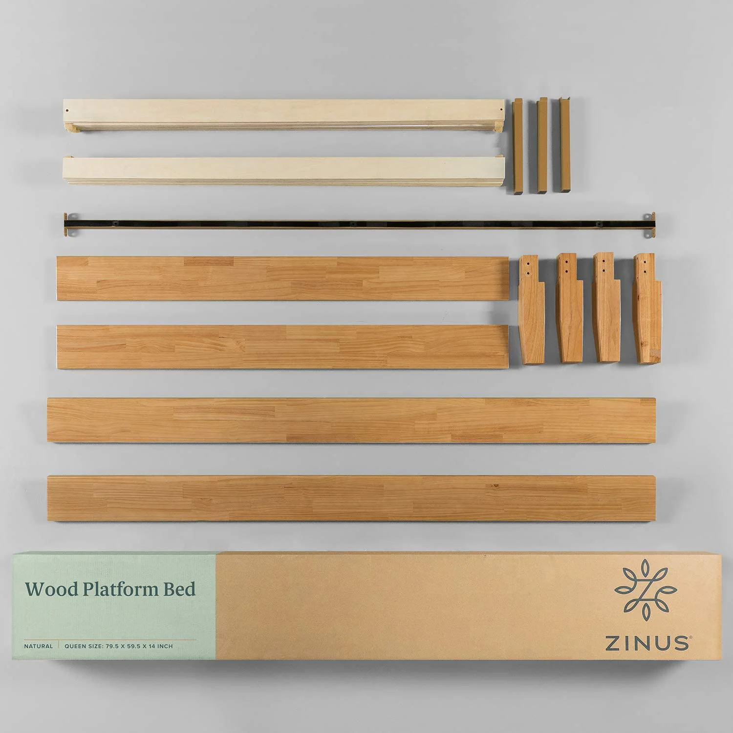 Moiz Deluxe Wood Platform Bed Frame - Image 6
