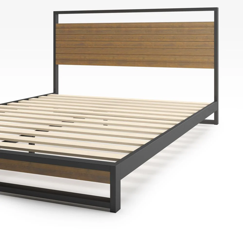 Suzanne Metal and Bamboo Platform Bed Frame - Image 11