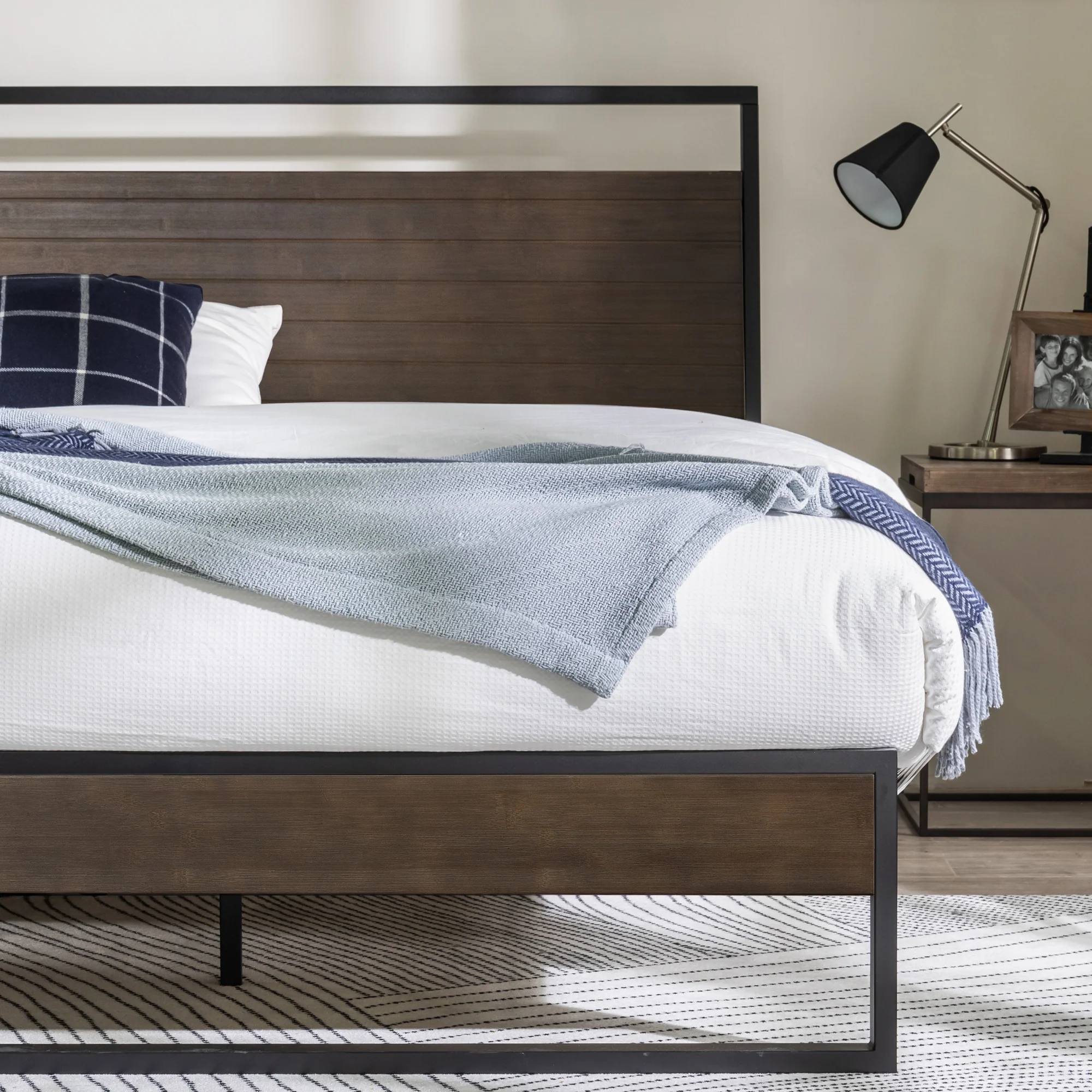 Suzanne Metal and Bamboo Platform Bed Frame - Image 21
