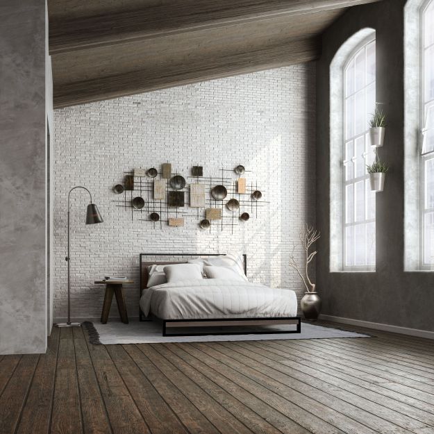 Suzanne Metal and Bamboo Platform Bed Frame - Image 3
