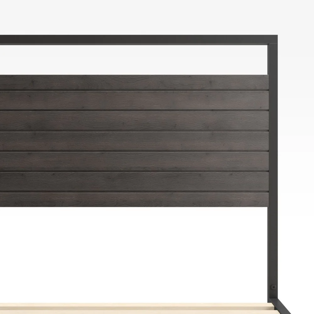 Suzanne Metal and Bamboo Platform Bed Frame - Image 4