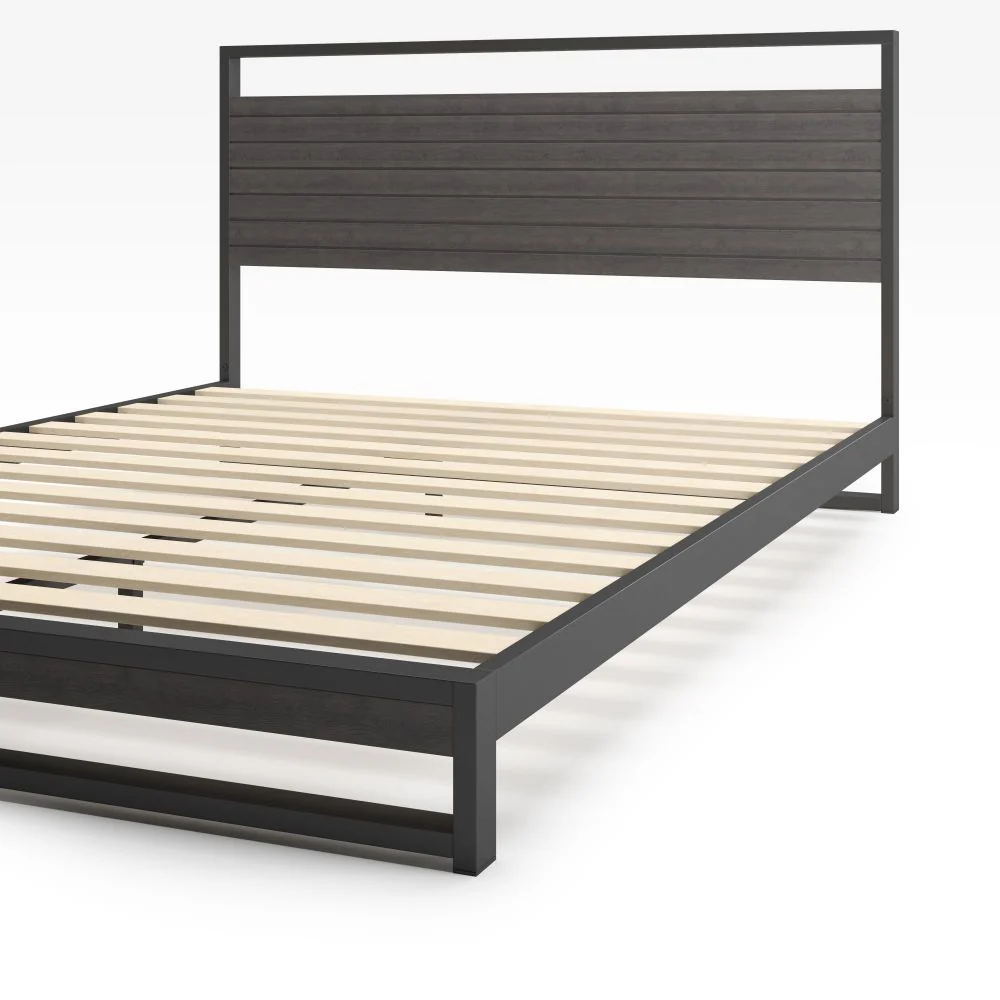 Suzanne Metal and Bamboo Platform Bed Frame - Image 6