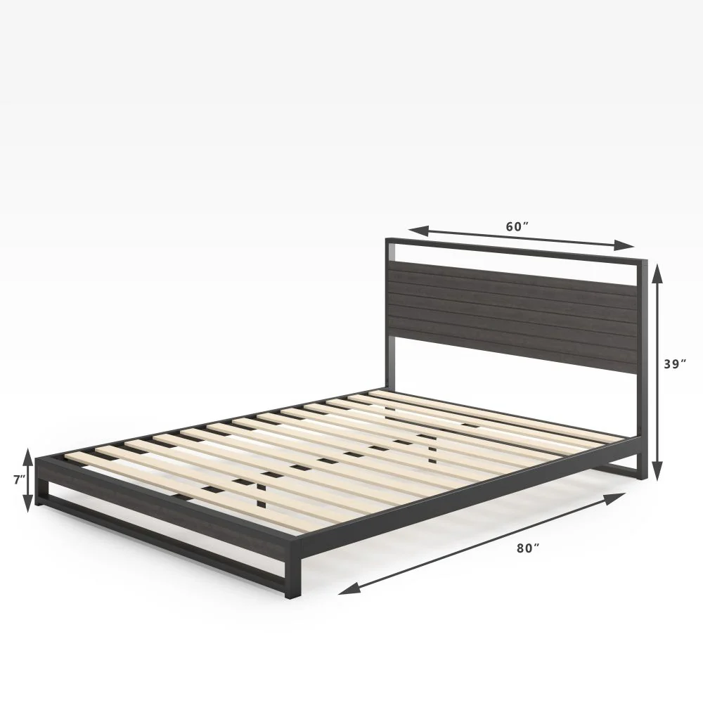 Suzanne Metal and Bamboo Platform Bed Frame - Image 7