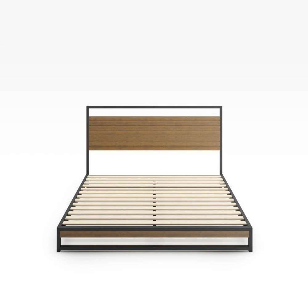 Suzanne Metal and Bamboo Platform Bed Frame - Image 8